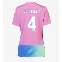 AC Milan Ismael Bennacer #4 Tretí Ženy futbalový dres 2023-24 Krátky Rukáv